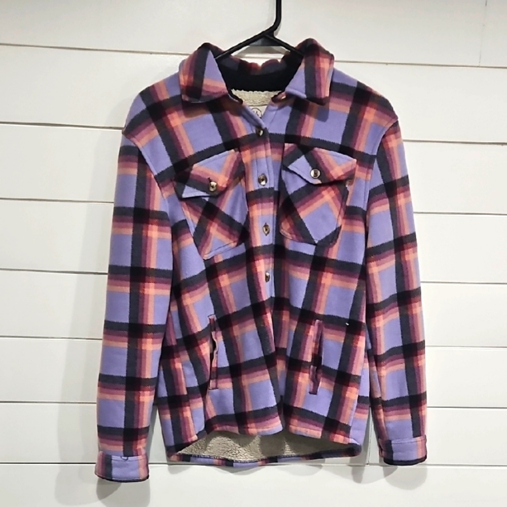 Plaid flannel fleece super warm